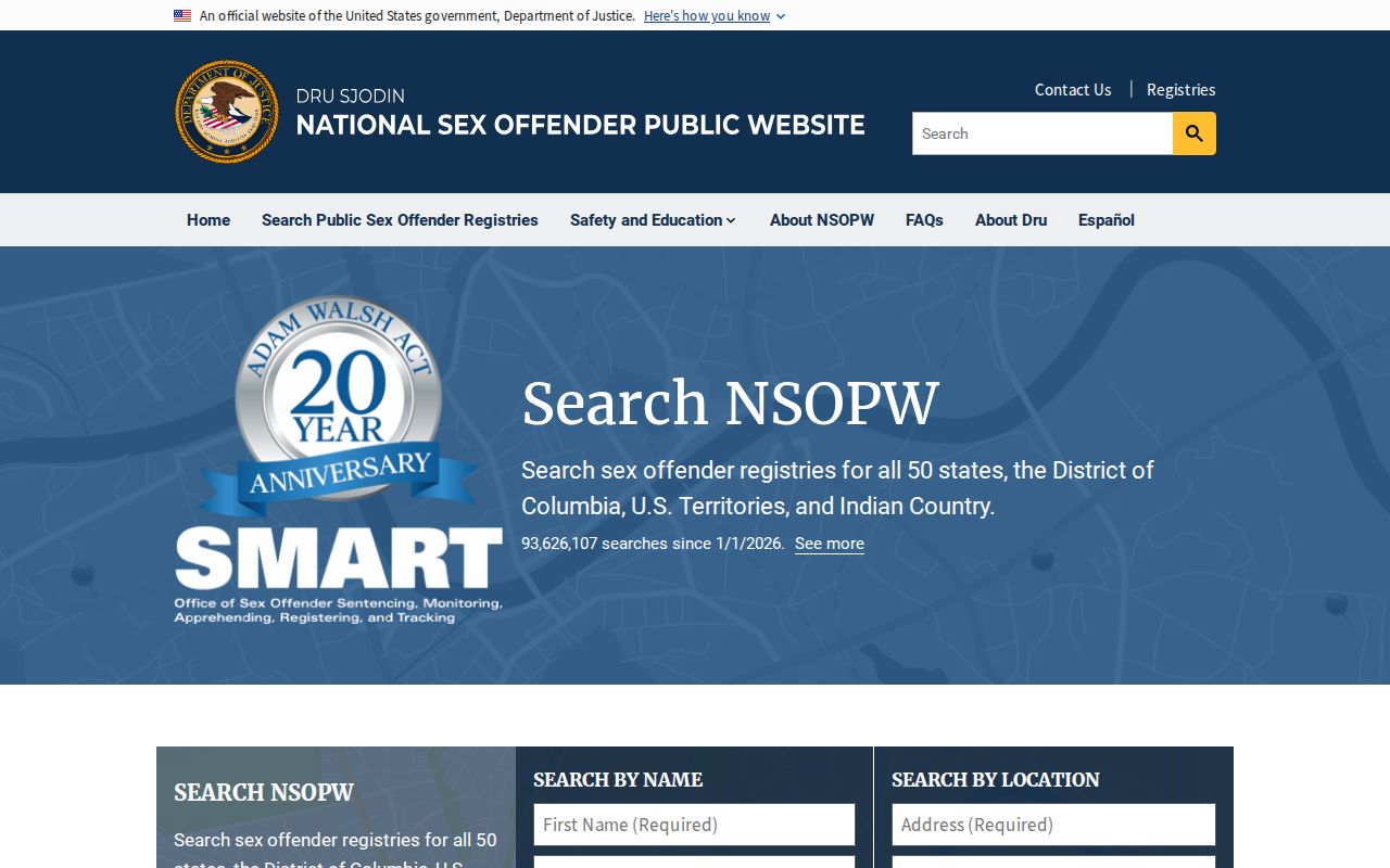 National registry search supplement for a Meigs County sex offender lookup